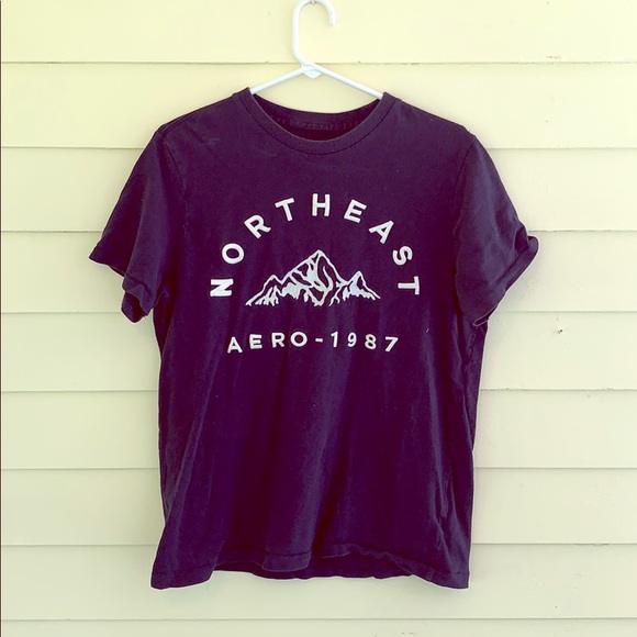 Aeropostale Other - AEROPOSTALE Navy Blue/White Graphic Tee
